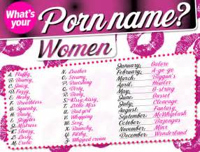 Pornstar Name Generator